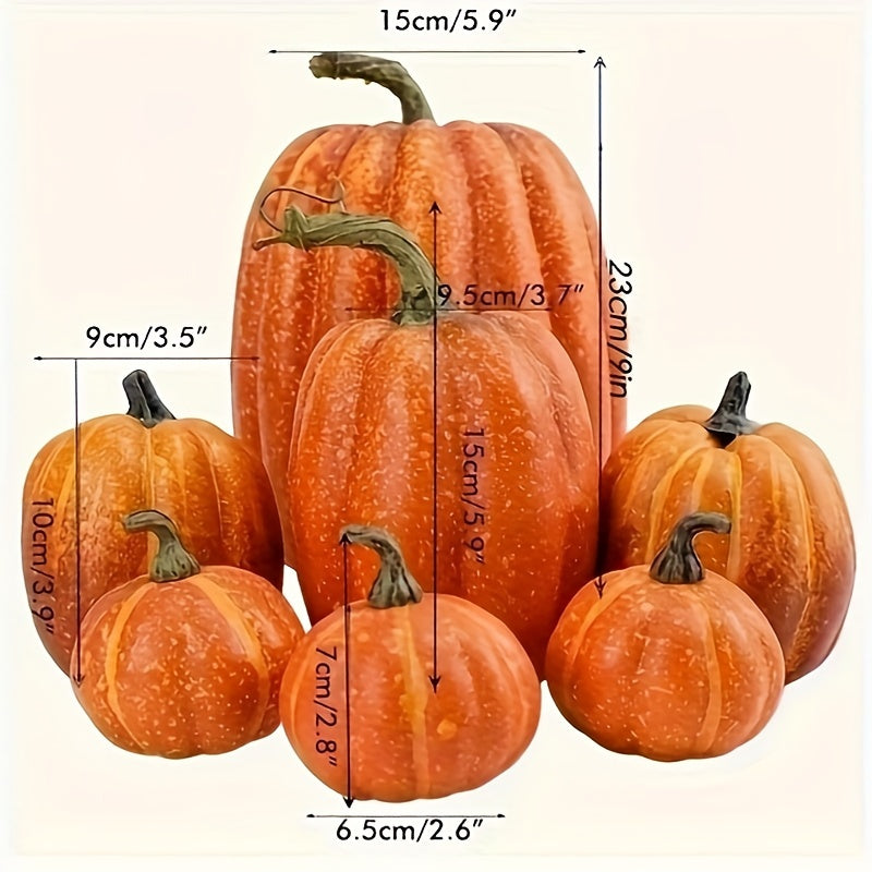 Halloween Pumpkin Decoration Set (7pcs) Halloween - Tophatter Daily Deals