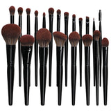 30 PCs Makeup Brush Set Soft Hair Eye Shadow Blush Face Powder Full Set 21 Colorful Brown Hair 0 - Tophatter Daily Deals