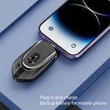 2 In 1 Mini Keychain Power Bank Keyring Hanging Buckle 2 Output Interfaces 5V 1200MAH Backup Power Bank Retractable Plug Waterproof Phone Charging Accessories 0 - Tophatter Daily Deals