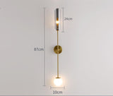 Bedside Lamp Art Personality Wall Lamp Bedroom Type B smoke grey 0 - Tophatter Daily Deals