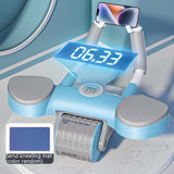Abdominal Wheel Automatic Rebound Fitness Equipment Health Household Upgrade Elbow Support Blue 0 - Tophatter Daily Deals