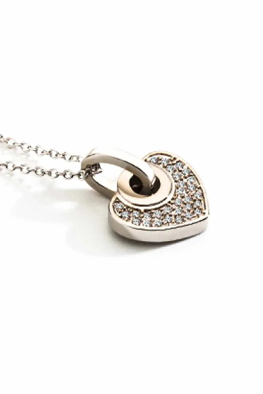 Crystal Heart Pendant Necklace Necklaces - Tophatter Daily Deals
