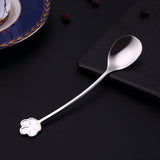 304 Stainless Steel Spoon Gold Plated Dessert Spoon Coffee Stir Spoon Stainless Steel Ice Bar Spoon White 0 - Tophatter Daily Deals