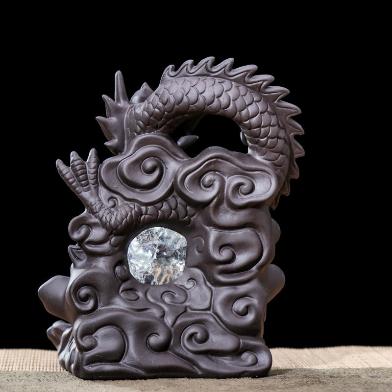 Backflow Incense Burner Ornaments Pottery Indoor Seat Tower 0 - Tophatter Daily Deals
