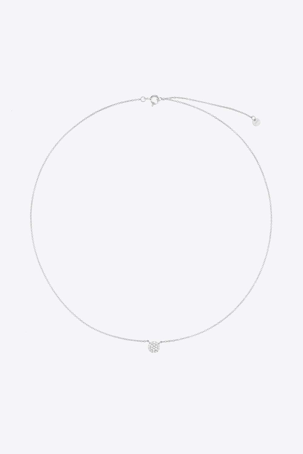Zircon Decor Pendant 925 Sterling Silver Necklace Necklaces - Tophatter Daily Deals