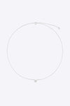 Zircon Decor Pendant 925 Sterling Silver Necklace Necklaces - Tophatter Daily Deals