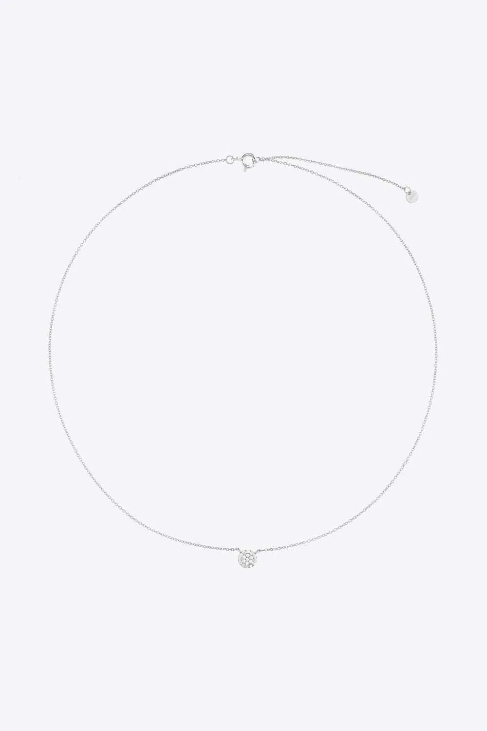 Zircon Decor Pendant 925 Sterling Silver Necklace Necklaces - Tophatter Daily Deals