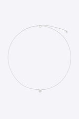 Zircon Decor Pendant 925 Sterling Silver Necklace Necklaces - Tophatter Daily Deals
