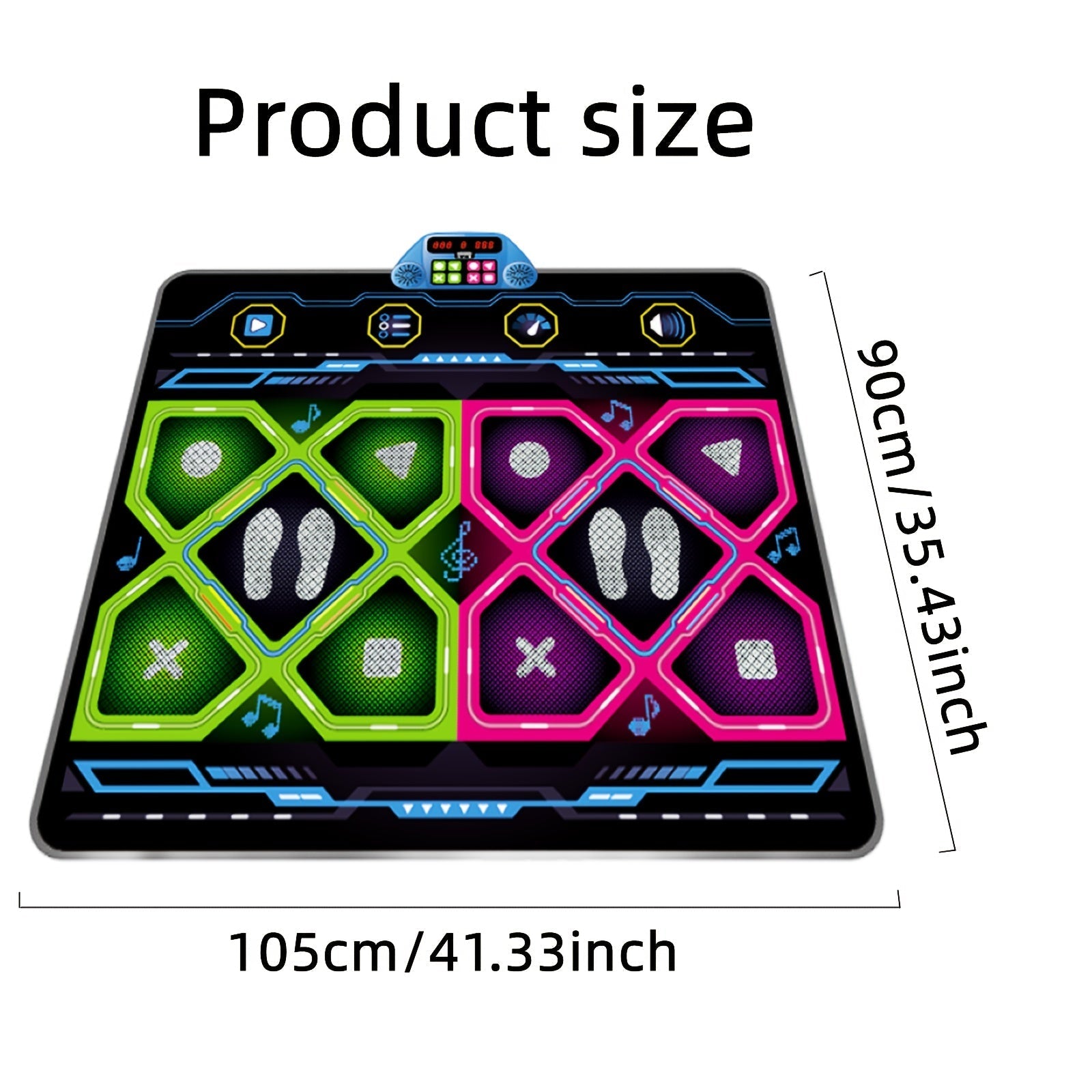 Double Dance Pad LED Rhythm Game Mat Game Room - Tophatter Daily Deals