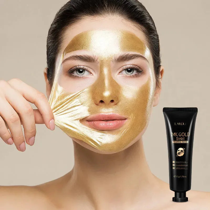Gold Foil Snail Tear-Off Mask Hydrating Bracelets - Tophatter Daily Deals