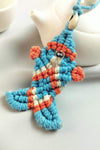 Cotton Cord Fish Shape Pendant Necklace Necklaces - Tophatter Daily Deals