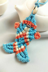 Cotton Cord Fish Shape Pendant Necklace Necklaces - Tophatter Daily Deals