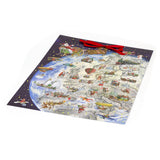 Giving Gift on Christmas Eve | Santa’s Journey Christmas Advent Calendar 52x38cm Advent Calendar - Tophatter Daily Deals
