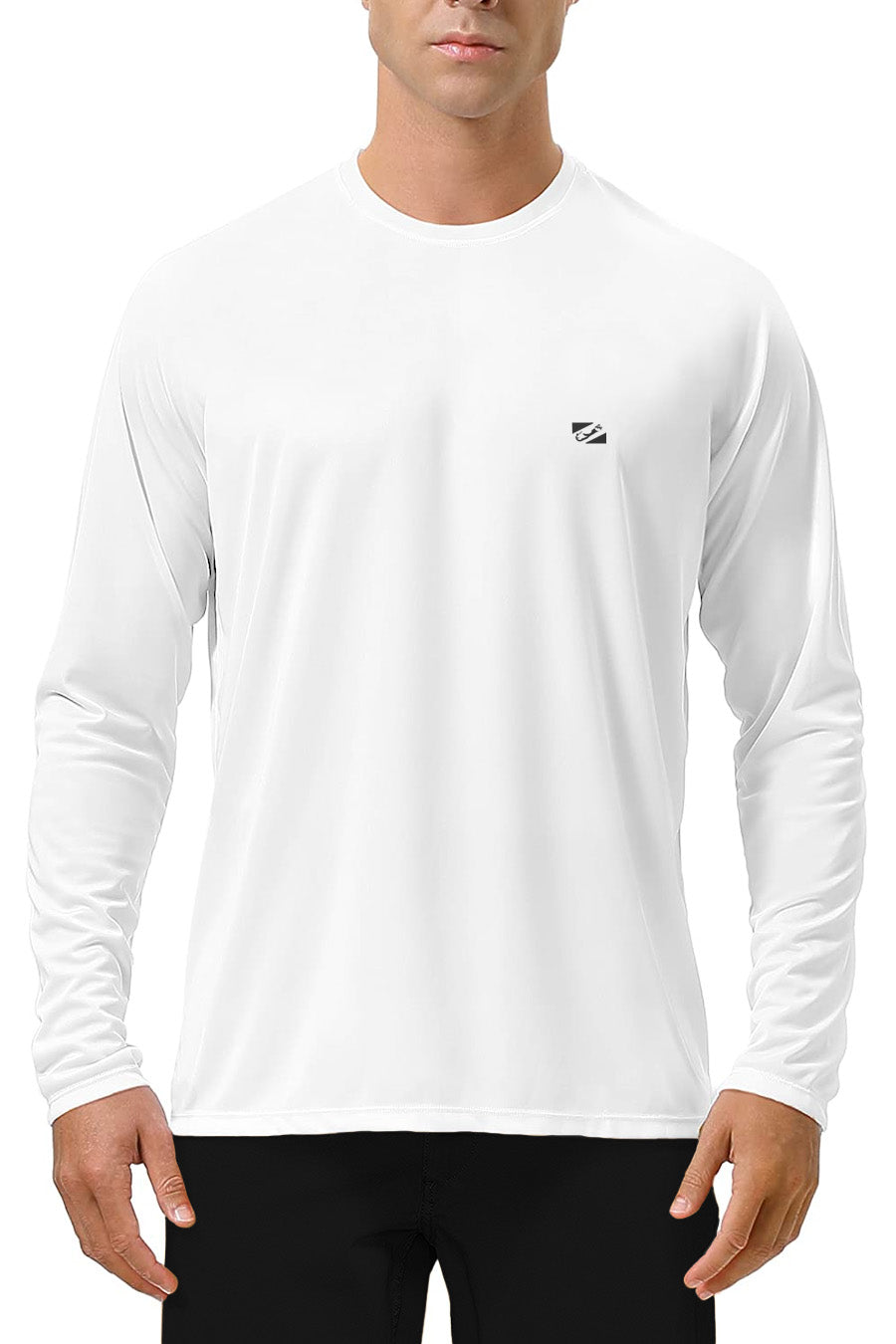 Bermies Men's White Long Sleeves Tee Long Sleeves - Tophatter Daily Deals