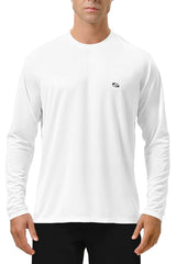 Bermies Men's White Long Sleeves Tee Long Sleeves - Tophatter Daily Deals