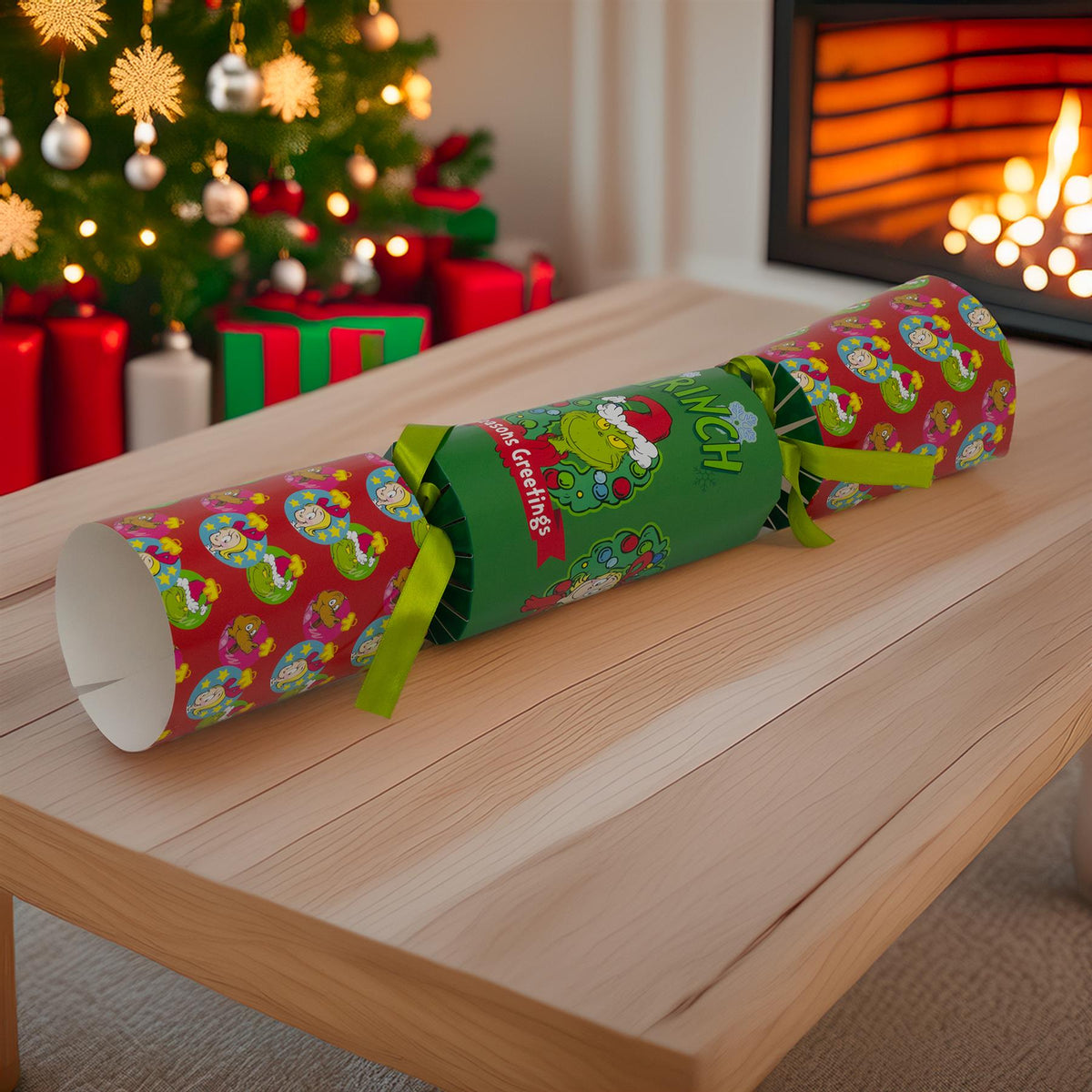 Giant The Grinch Christmas Cracker for Kids | Children's Jumbo Cracker - 55cm Christmas Cracker - Tophatter Daily Deals