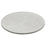 Silver Glitter Candle Coaster, 10cm Glass Candle Plate for Pillar Candles Candle Plate - Tophatter Daily Deals