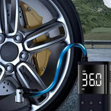 Tire Inflator Portable Air Compressor – Cordless 150PSI Pump with 10000mAh Battery for Car, Bike, Motorcycle, and Ball Automotive - Tophatter Daily Deals
