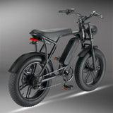 20 Inch 48 V Power Bicycle Fat Tire Snow Black 0 - Tophatter Daily Deals
