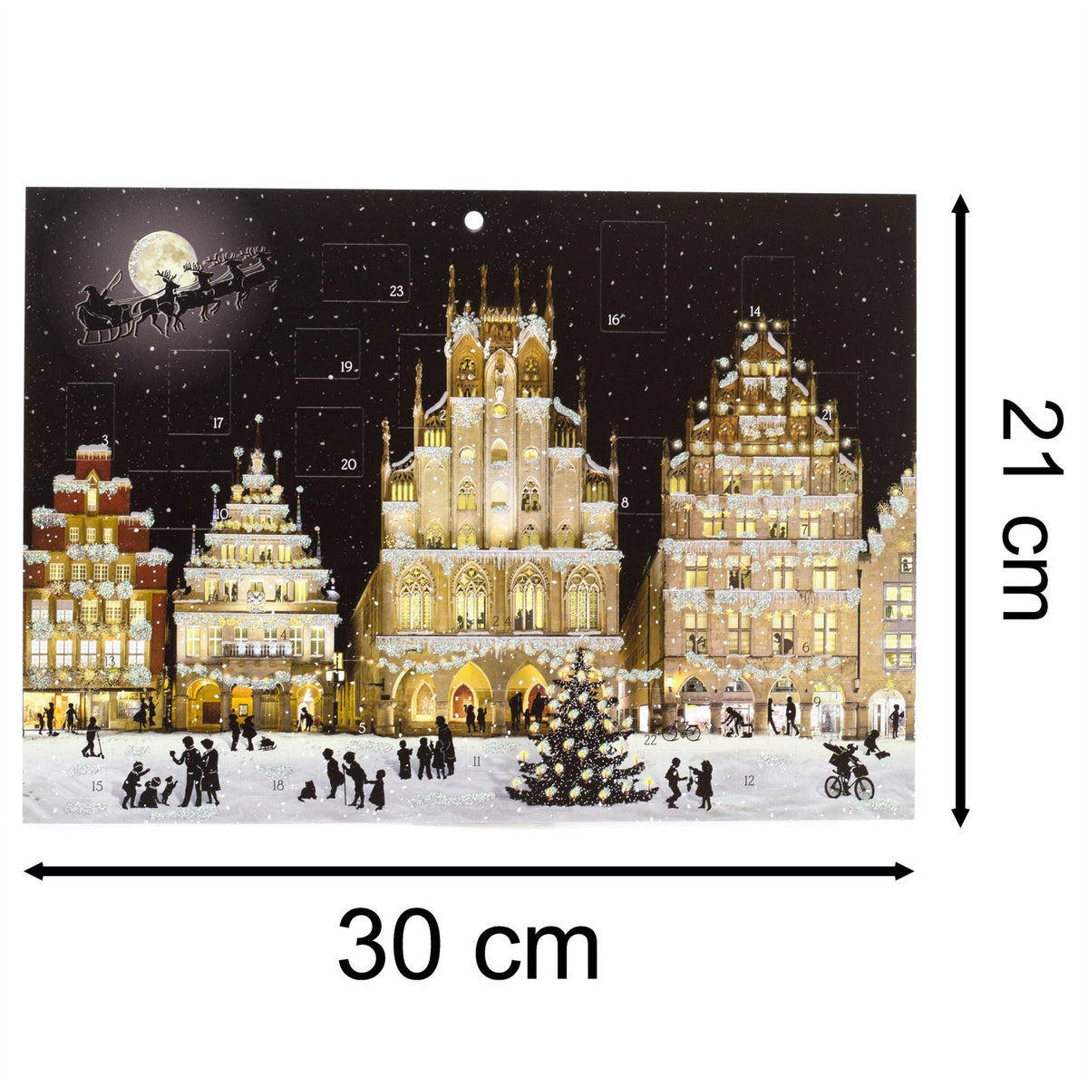 Christmas Advent Calendar Wintry City | Traditional Picture Advent Calendar Advent Calendar - Tophatter Daily Deals