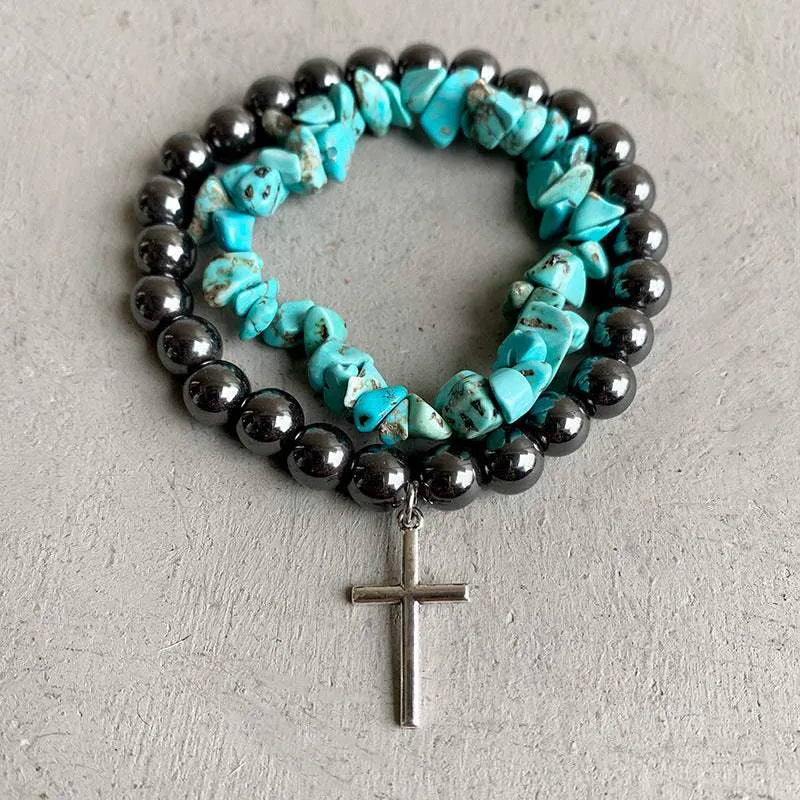 Turquoise Alloy Bracelet Bracelets - Tophatter Daily Deals