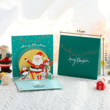 3d Christmas Greeting Card Stereo Christmas Tree Card Creative Christmas Mini Truck Green 0 - Tophatter Daily Deals