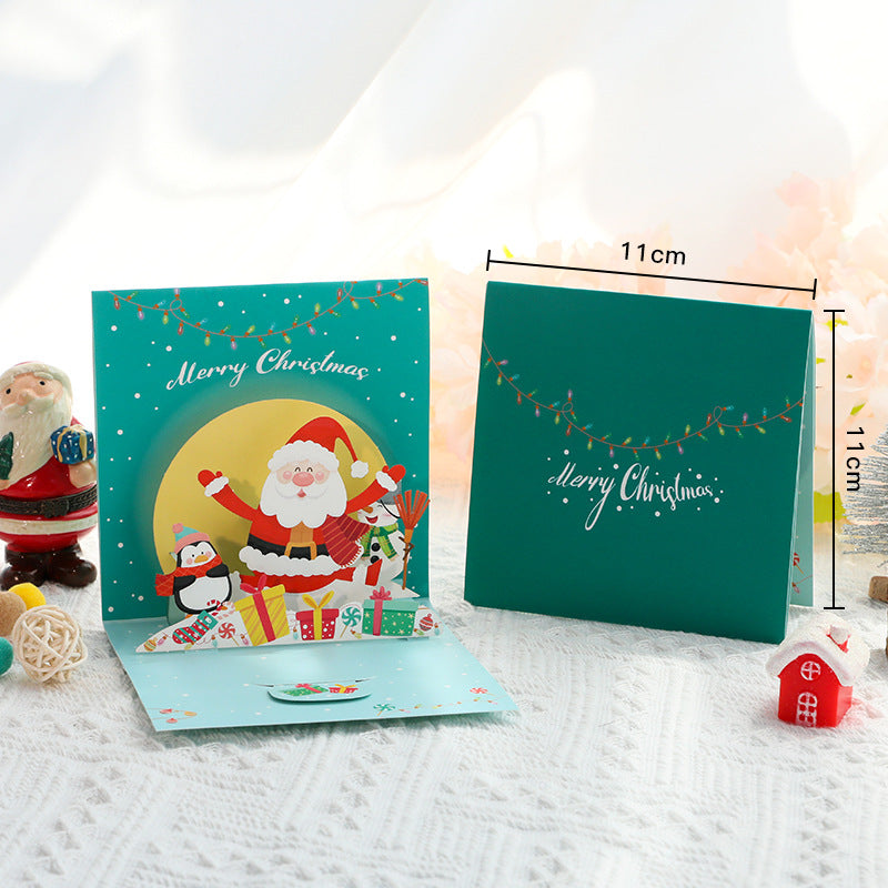 3d Christmas Greeting Card Stereo Christmas Tree Card Creative Christmas Mini Truck Green 0 - Tophatter Daily Deals