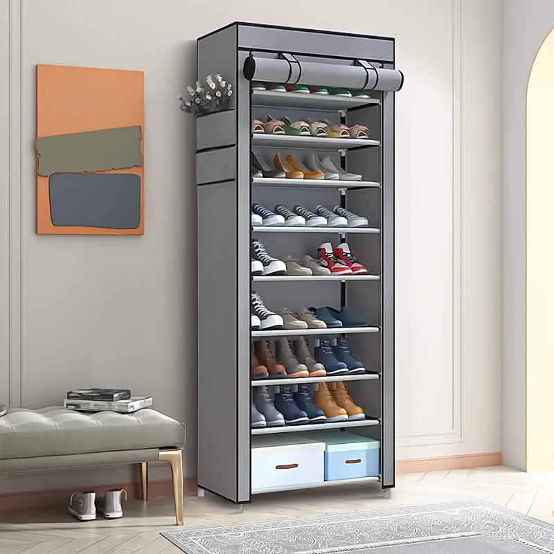 10-Layer 9 Grid Shoe Rack Shelf Storage Closet Organizer Storage & Organization - Tophatter Daily Deals