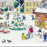 Christmas in the Village - Christmas Advent Calendar Greetings Card & Envelope Advent Calendar - Tophatter Daily Deals