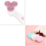 3D Smart Massage Cleanser Electric Cleanser Electric Silicone Facial Cleanser Pink set 0 - Tophatter Daily Deals