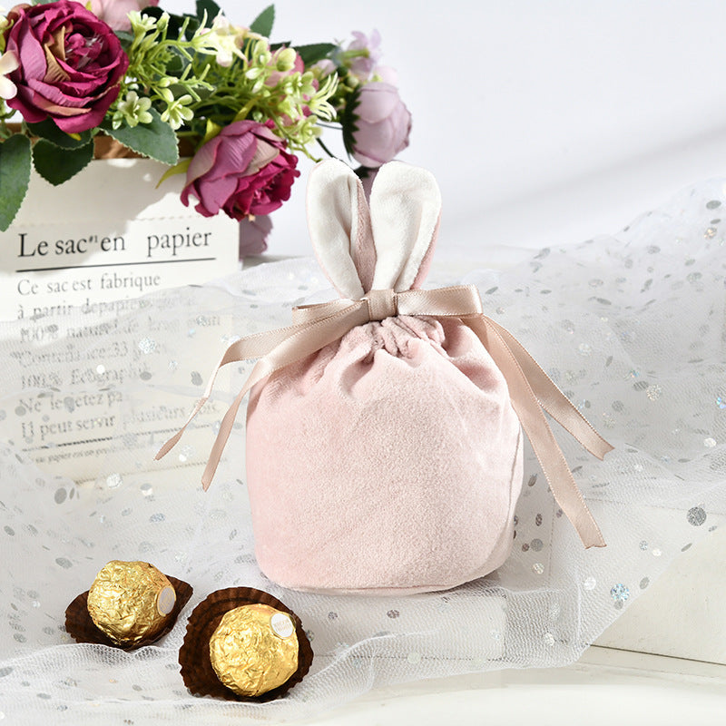 Bag Rabbit Ears Velvet Bag Gift Box Candy Box Wedding Wedding 0 - Tophatter Daily Deals
