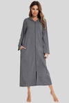 Zip Front Hooded Night Dress with Pockets Charcoal Sleep Dresses Apparel & Accessories Fast Shipping Free Shipping H#Y HOT DEALS HOME PAGE Lingerie Sleepwear Loungewear New Deals sexy lingerie Ship From Overseas Ship from USA Sleep Sleep Dresses sleepwear Sleepwear & Loungewear USA USA STOCK women lingerie Women's Fashion - Tophatter Daily Deals And Savings