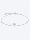 V To Z Zircon 925 Sterling Silver Bracelet Y Silver One Size Bracelets - Tophatter Daily Deals
