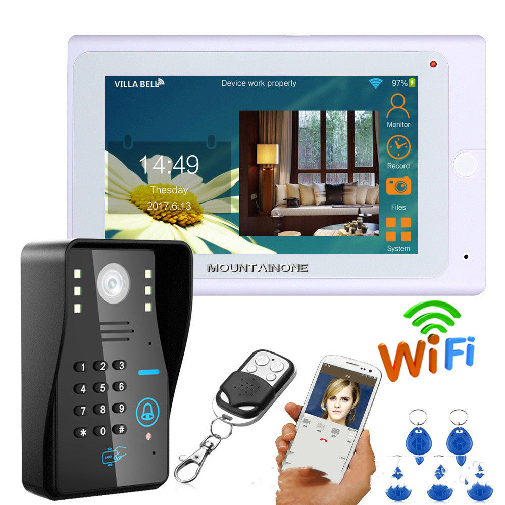 Android 7 Inch Wired Visual Intelligent Intercom Doorbell 0 - Tophatter Daily Deals