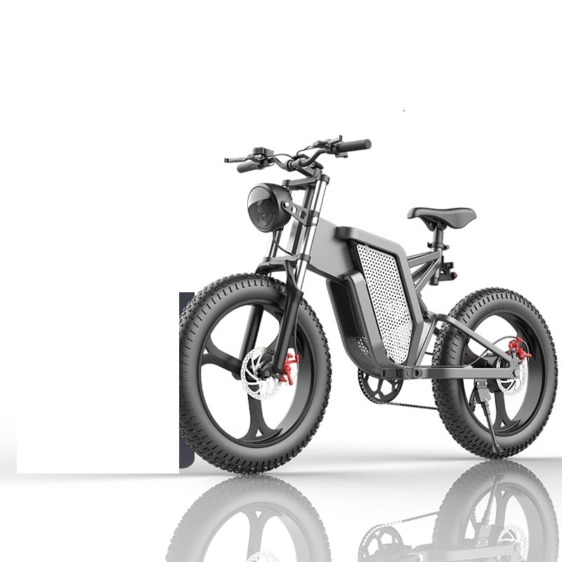 20 Inch 48V New National Standard Off-road Electric Bicycle Assistance Magnesium alloy wheels grey 0 - Tophatter Daily Deals