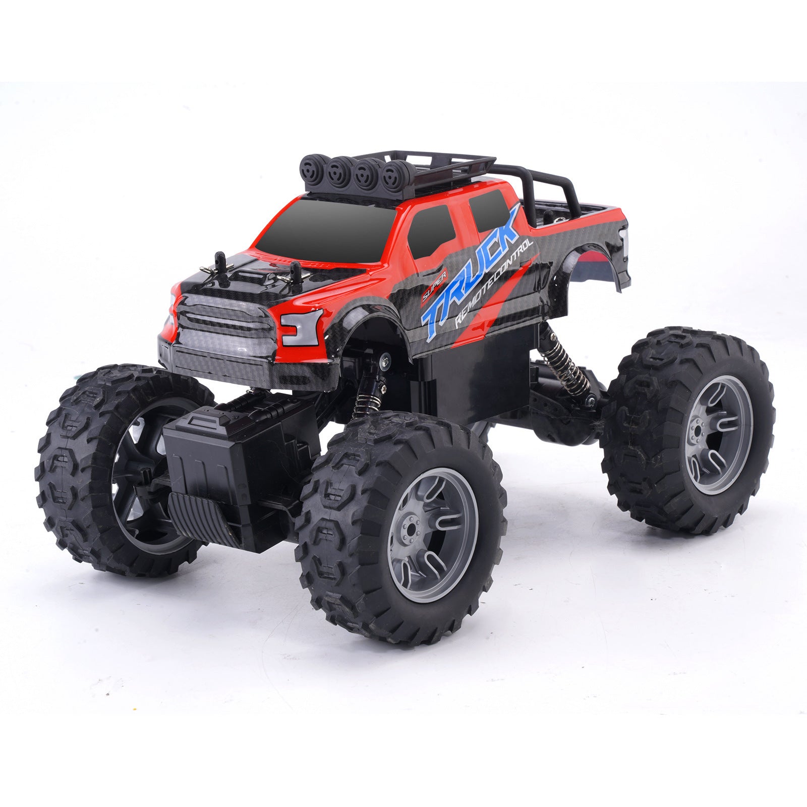 Bigfoot Remote Control Car 24G Rock Crawler Bull Wheel Off-road Vehicle Drop-resistant Stunt Red 0 - Tophatter Daily Deals