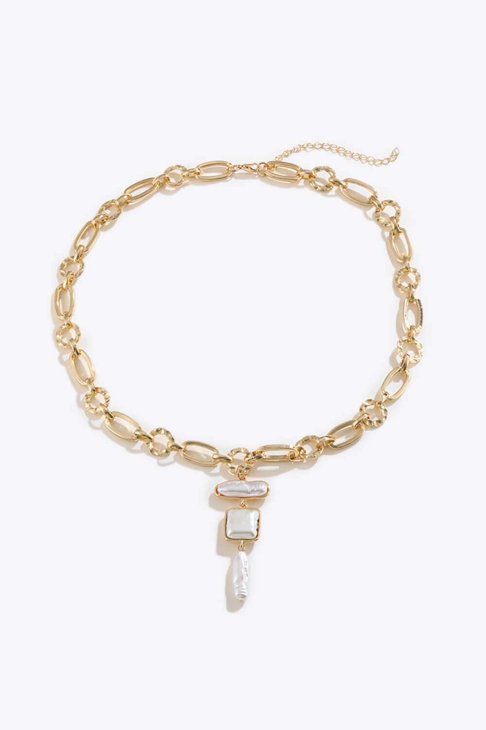 Freshwater Pearl Chunky Chain Necklace Necklaces - Tophatter Daily Deals