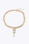 Freshwater Pearl Chunky Chain Necklace Necklaces - Tophatter Daily Deals