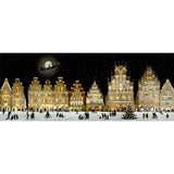 Christmas Advent Calendar Christmas Town At Night | Cityscape Silhouette Advent Calendar Picture Advent Calendar | Paper Advent Calendar Traditional Advent Calendar Advent Calendar - Tophatter Daily Deals