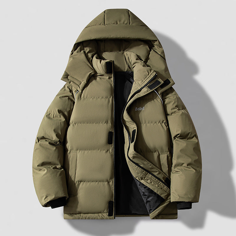 Waterproof Cozy Jacket - Hooded Puffer, Polyester, Commute Army Green 3D Changing Face Moving Picture Frame - Tophatter Daily Deals