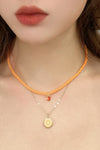 Fruit Pendant Double-Layered Necklace Necklaces - Tophatter Daily Deals