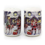 Santa Workshop Christmas Salt and Pepper Pots | Festive Salt & Pepper Set Salt and Pepper Shakers - Tophatter Daily Deals