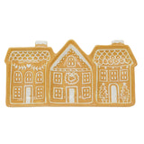 Gingerbread House Trio Ceramic Serving Platter | Christmas Serving Dish - 33cm Party Plates - Tophatter Daily Deals