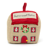 Home Sweet Home Christmas Cottage Doorstop | Festive Fabric House Door Stop 17cm Doorstop - Tophatter Daily Deals