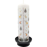 Winter Wildlife Advent Pillar Candle | Christmas Advent Calendar Candle - 20cm Advent Candle - Tophatter Daily Deals