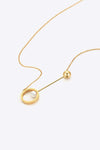 Fashionable Stainless Steel Pearl Necklace Necklaces - Tophatter Daily Deals