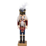 Traditional Christmas Nutcracker Soldier Wooden Figure with Moveable Parts 38cm Ornament - Tophatter Daily Deals