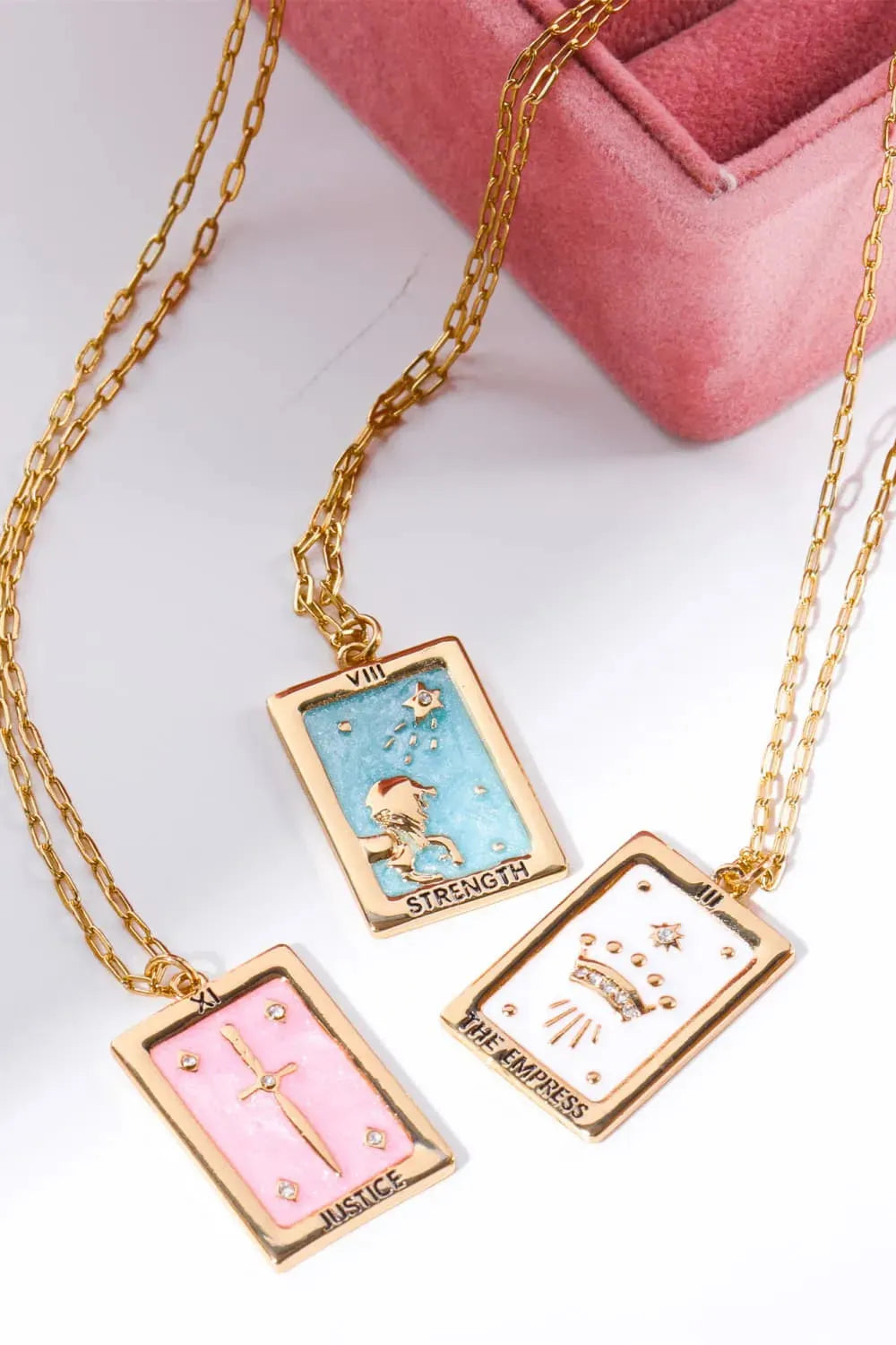 Tarot Card Pendant Copper Necklace Necklaces - Tophatter Daily Deals
