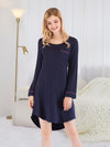 Round Neck Night Dress with Pocket - Tophatter Deals and Online Shopping - Electronics, Jewelry, Beauty, Health, Gadgets, Fashion - Tophatter's Discounts & Offers - tophatters - tophatters.co