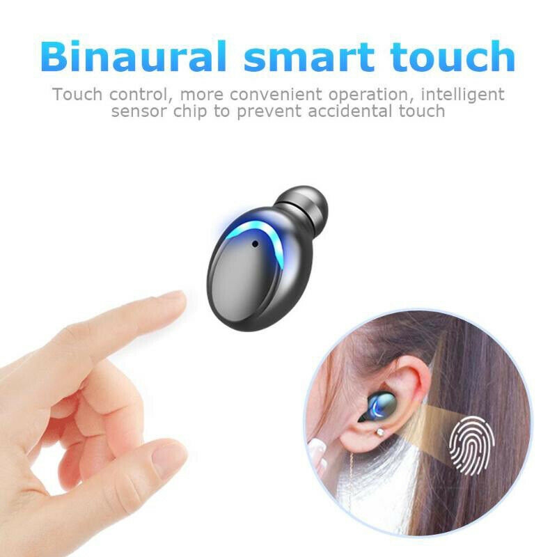 Bluetooth Earbuds for iPhone Samsung Android Wireless Waterproof Bluetooth Earbuds for iPhone Samsung Android Wireless Earphone Waterproof 5 - Tophatter Daily Deals